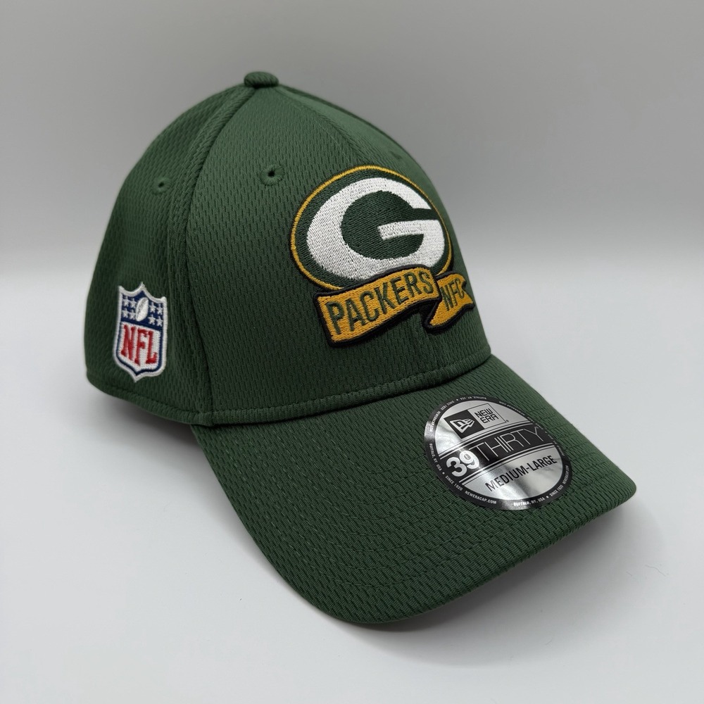 New Era 39Thirty Green Bay Packers 2022 Sideline Hat Cap Sz M/L Stretch Fit NFL